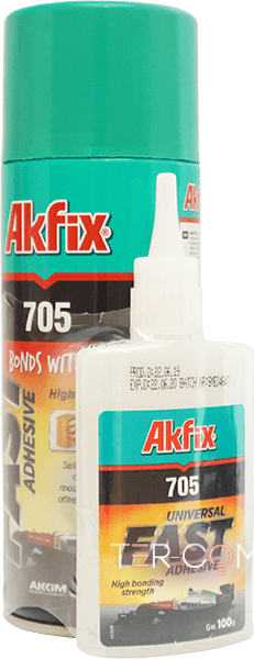 Набор для склеивания AKFIX 705 (B65гр+200мл)