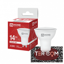 Лампа светодиодная LED-JCDRC-VC 14Вт 230В GU10 4000K 1260Лм IN HOME