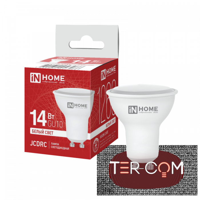 Лампа светодиодная LED-JCDRC-VC 14Вт 230В GU10 4000K 1260Лм IN HOME