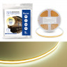 Лента светодиодная COB 720SMD(2110) 10Вт/м 24V 5000*8*1.8мм IP20 3000К, LS536 FERON СВОБОДНЫЙ РЕЗ
