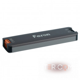 Трансформатор электронный для светодиодной ленты 100W 24V 123*33.8*13мм IP20 (драйвер), LB010 FERON